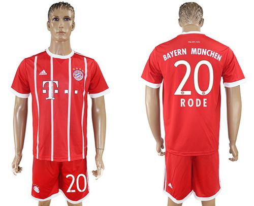 Bayern Munchen #20 Rode Home Soccer Club Jersey - Click Image to Close